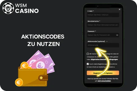 WSM Casino unsere Aktionscodes