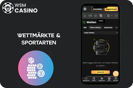 WSM Casino Wettmärkte & Sportarten