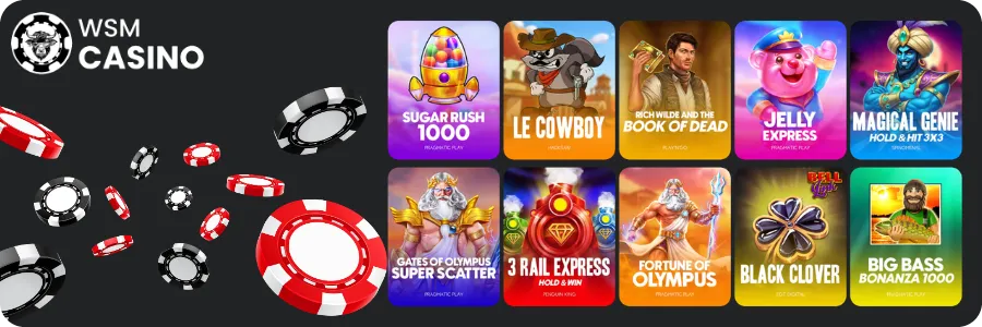 WSM Casino Spieleangebot 
